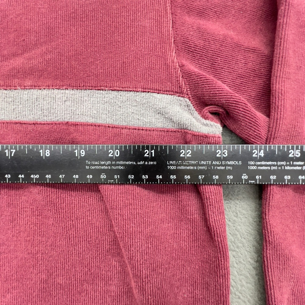 Aeropostale Burgundy Long Sleeve Crew Neck Shirt With Stripes Size XL - Picture 10 of 12